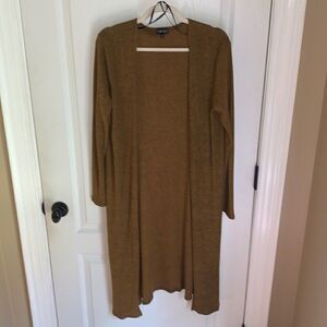 New Timing long pumpkin spice brown cardigan